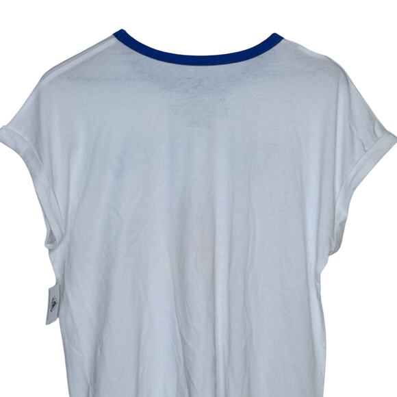 Disneyland Womans Size Large White Blue Crew Neck Short Sleeve T Shirt - Picture 8 of 9